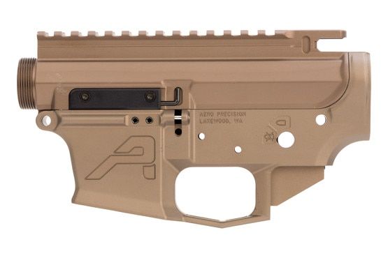 Aero Precision EPC9 ar15 receiver set features a threaded bolt catch roll pin